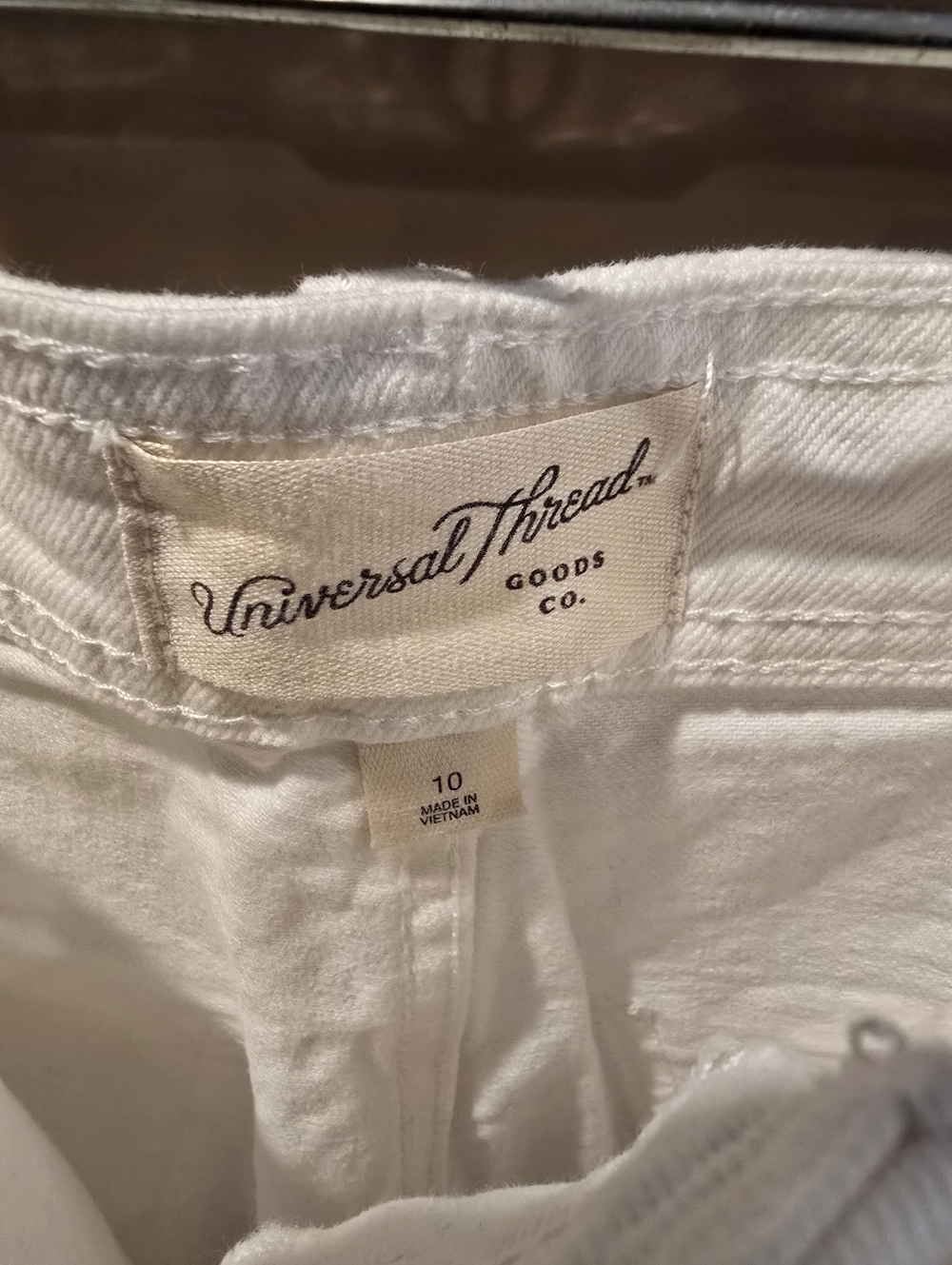 Universal Thread Women's White Sailor Wide Leg Jeans. Size 10. - Picture 2 of 6